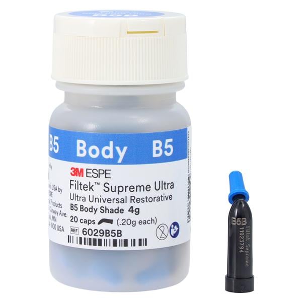 3M Solventum 6029B5B Filtek Supreme Ultra Universal Composite Capsules B5 Body 20/Pk 0.2gm 3M Solventum 6029B5B Filtek Supreme Ultra Universal Composite Capsules B5 Body 20/Pk 0.2gm